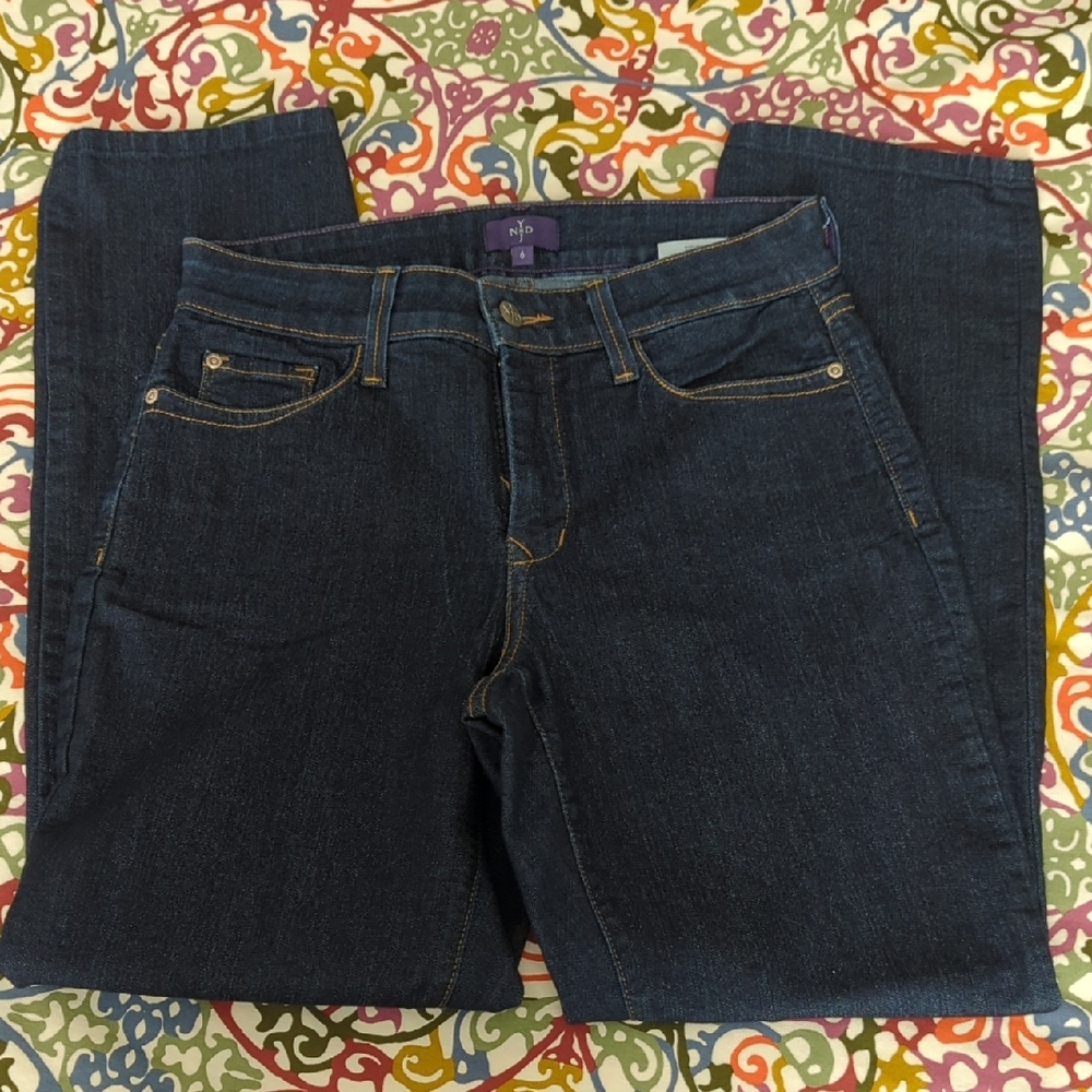 NYDJ Dark Indigo Straight Leg Jeans
